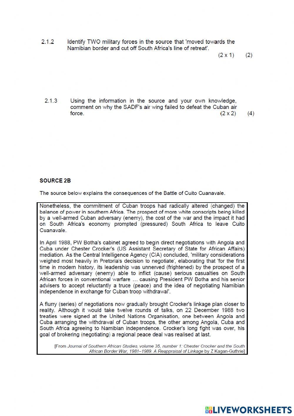 History paper 1 part 2