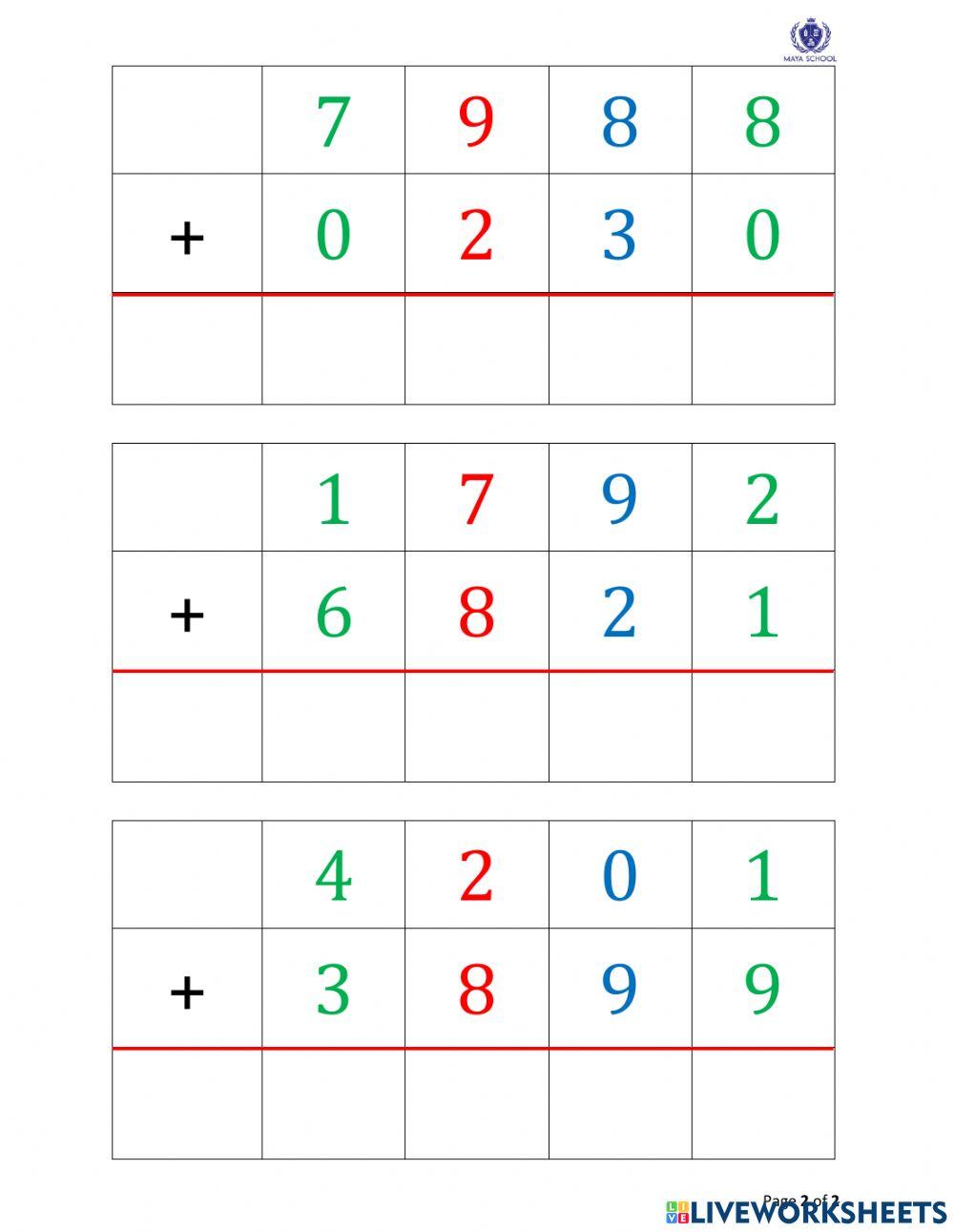 Ôn tập phép cộng với Stamp Game