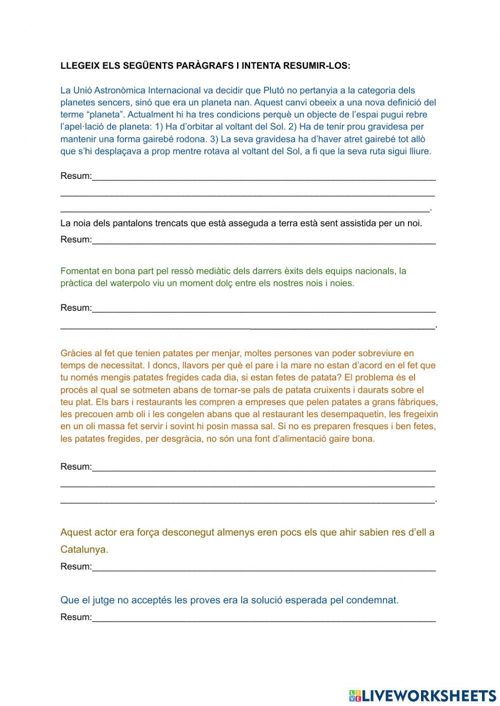 Reformular enunciats