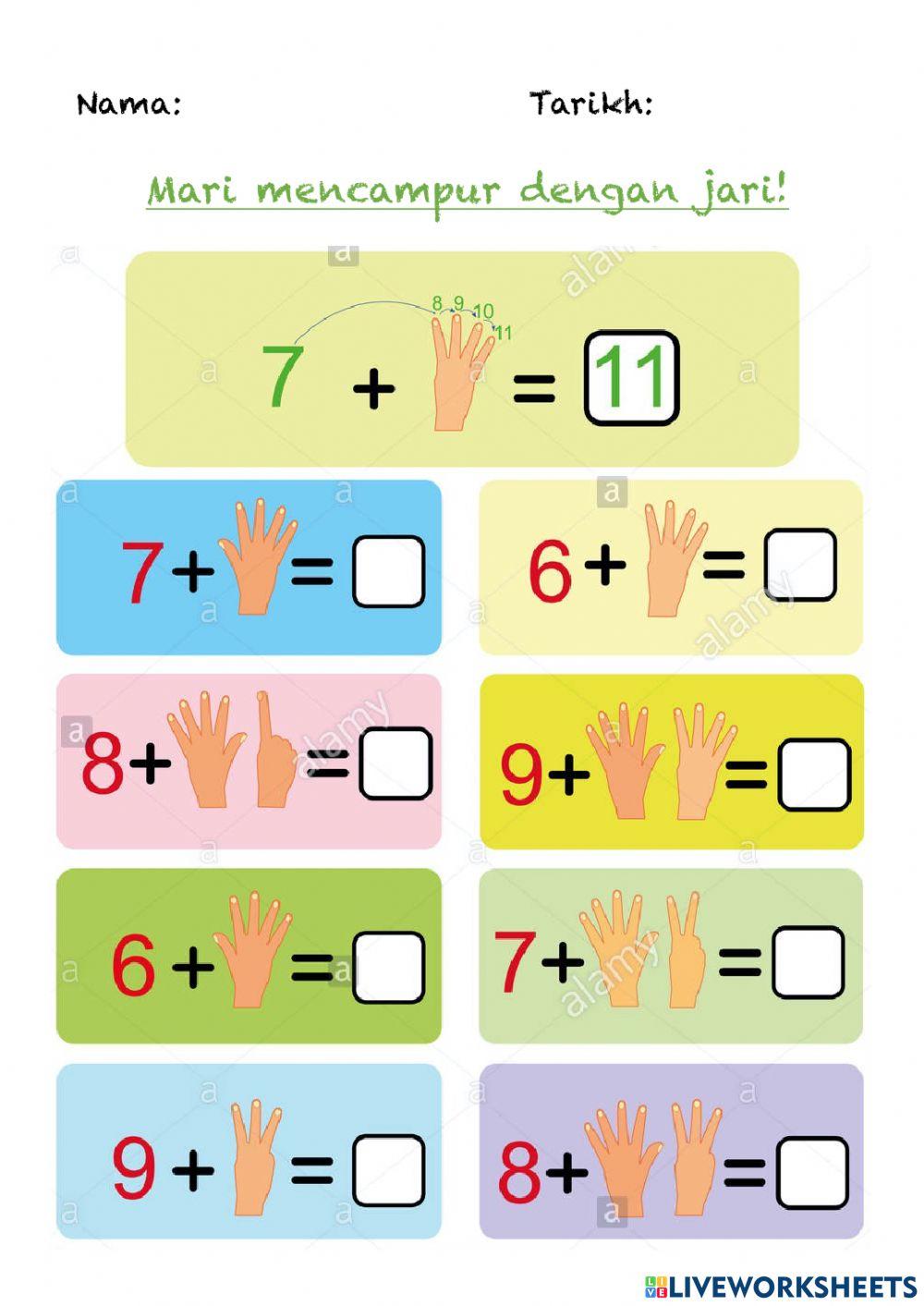 Operasi campur dengan jari