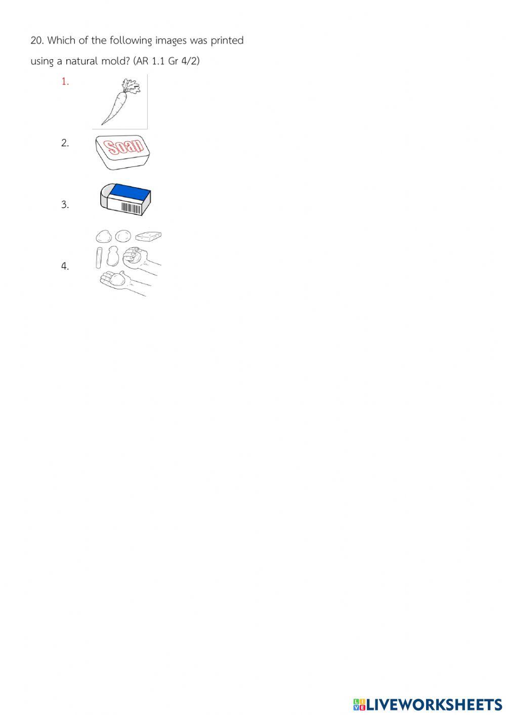 Art Test M4 By Teacher Love