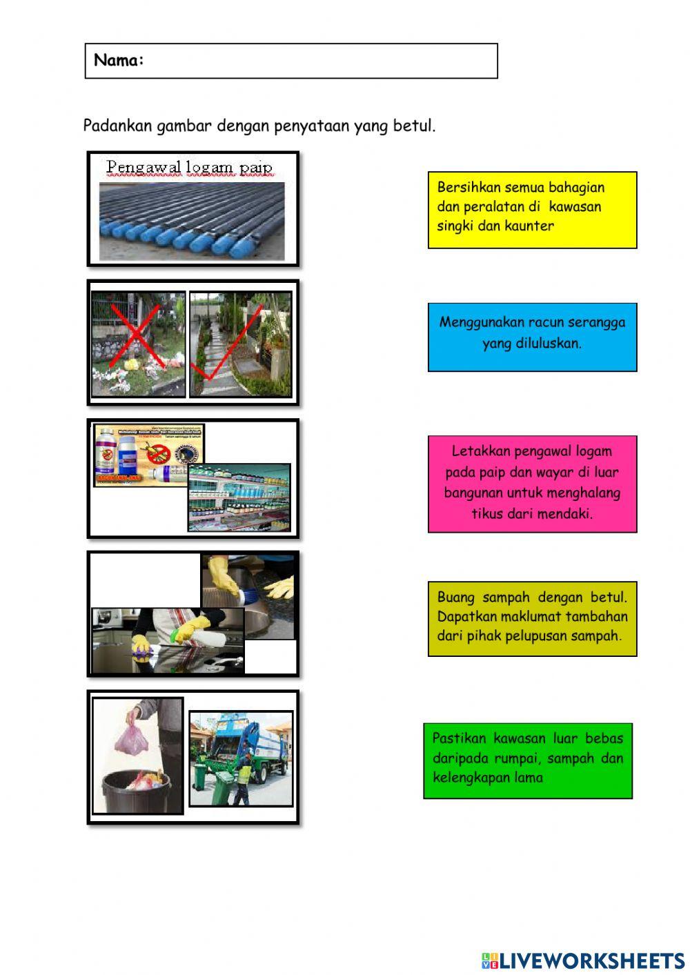 1.4 Menghalang dari serangga dan haiwan perosak