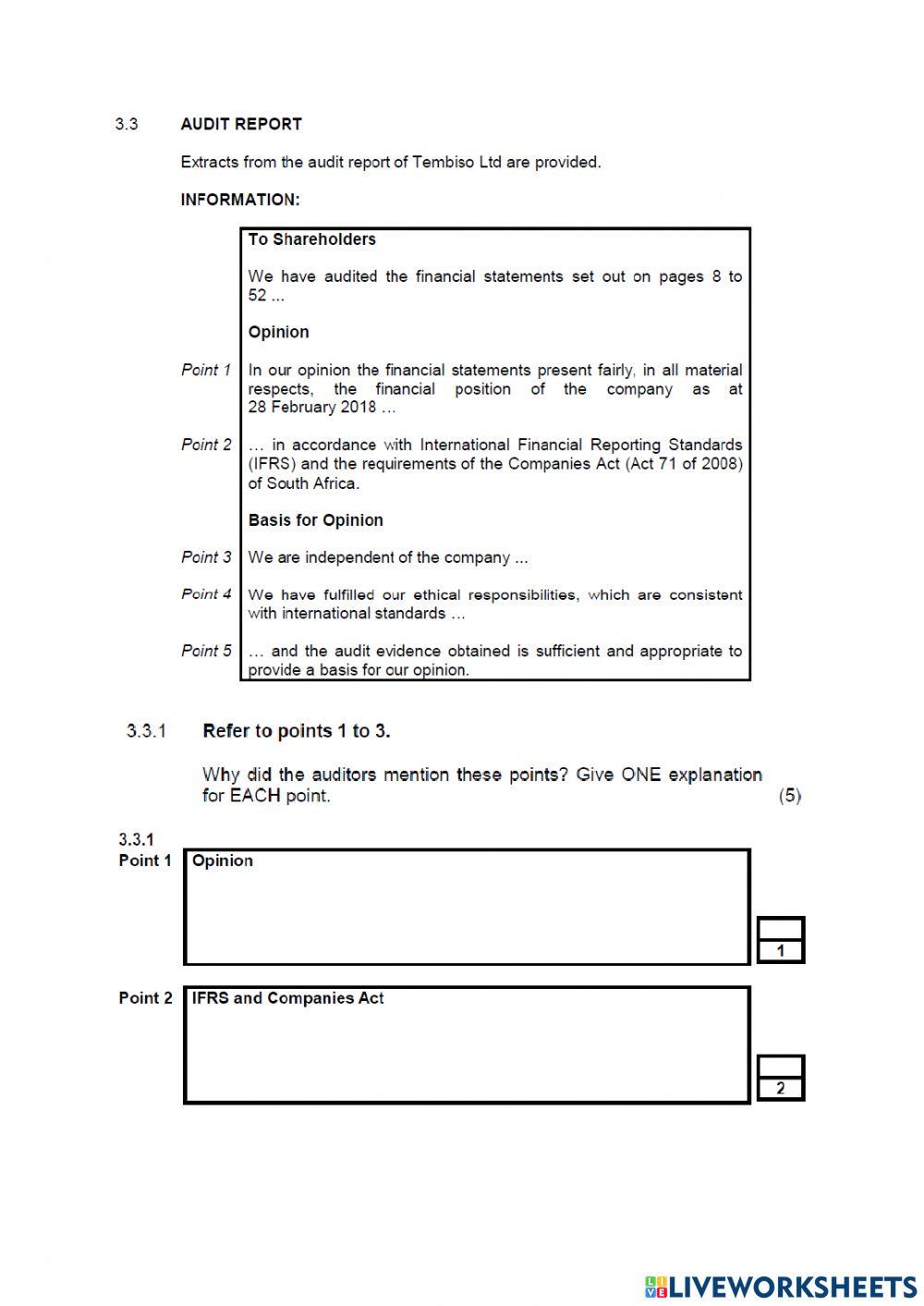 Accounting paper 1 part 2