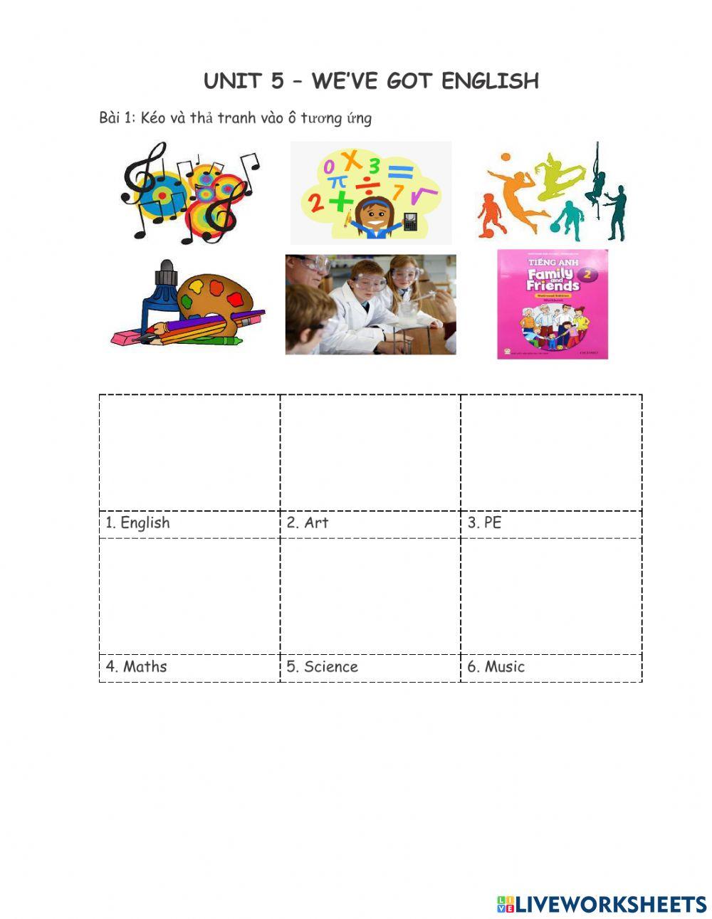 We've got English-Unit 5