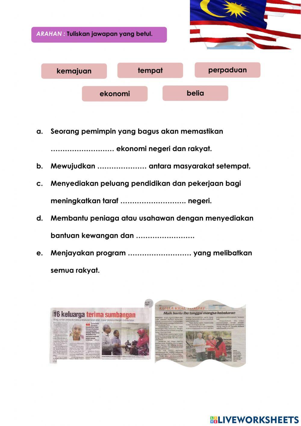 Latihan penilaian (Pemimpin )