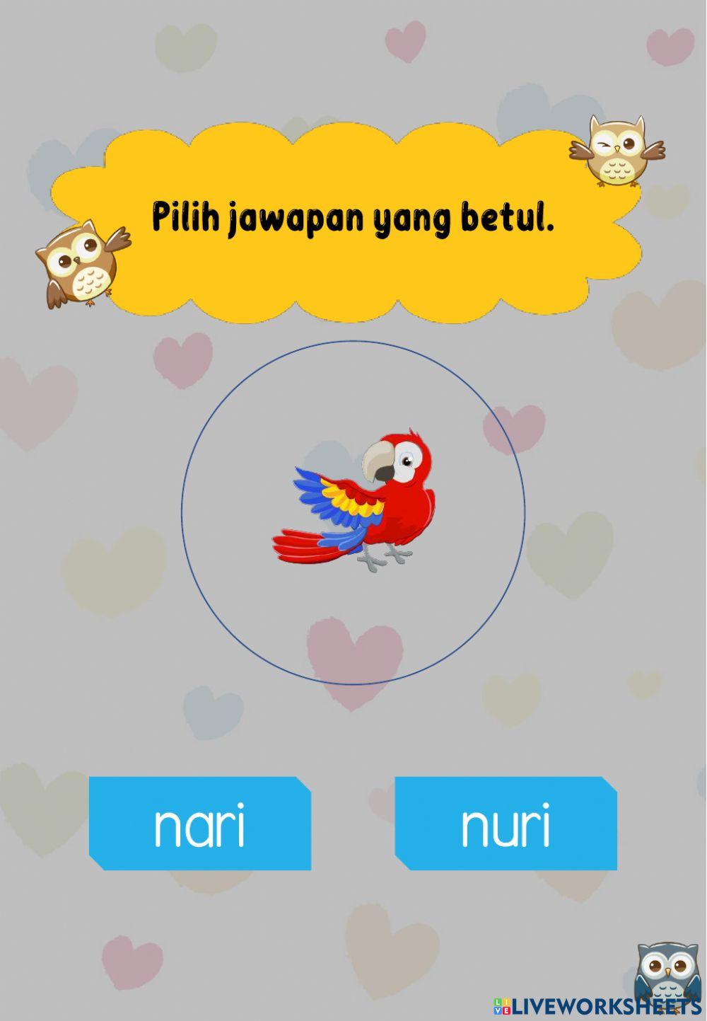 Latihan Suku Kata KV