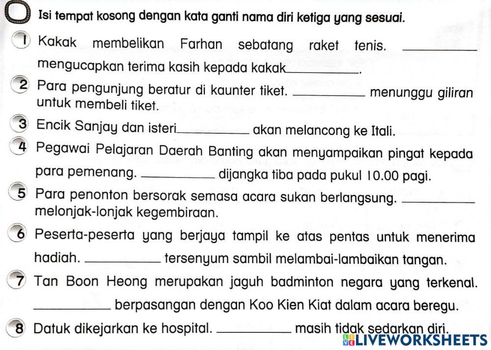 Kata ganti nama ketiga
