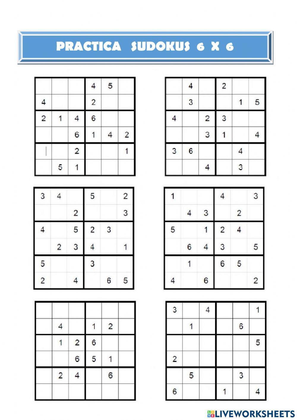 Sudoku 6x6