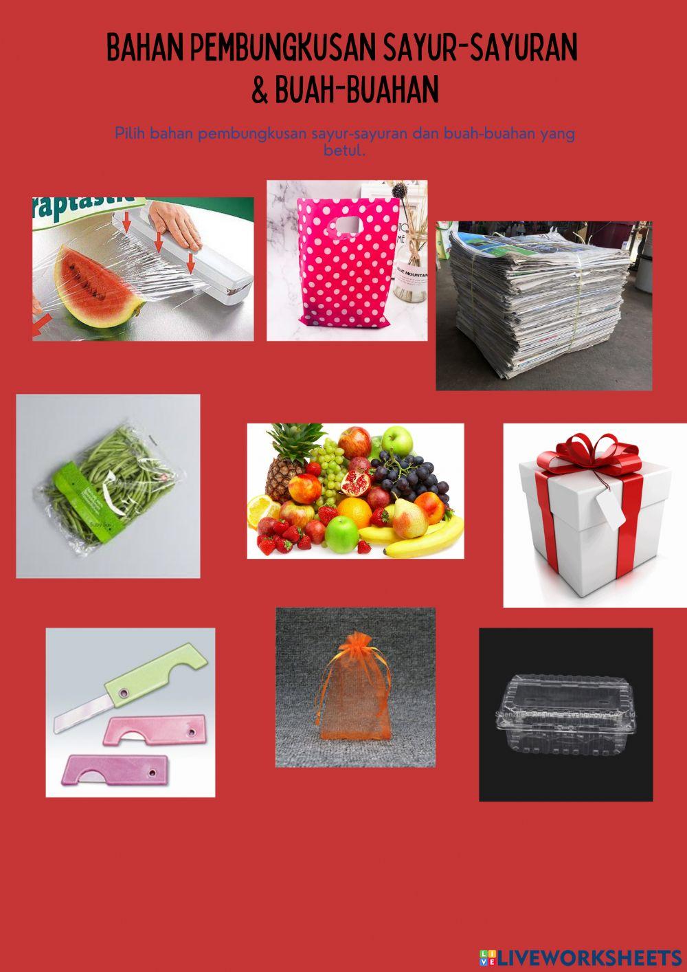Bahan Pembungkusan Sayur-Sayuran & Buah-Buahan