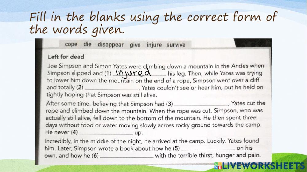 Unit 7 close up vocabulary