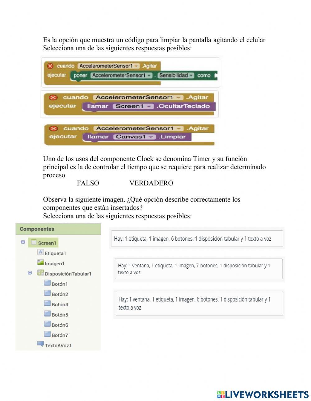 Examen android cap 15