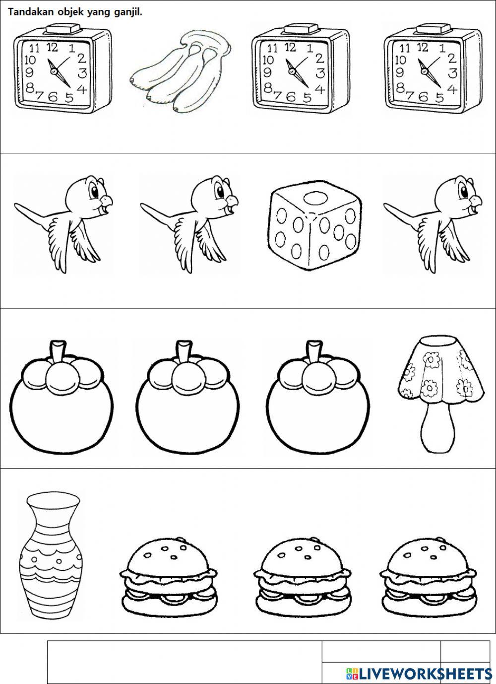 Diskriminasi objek ganjil