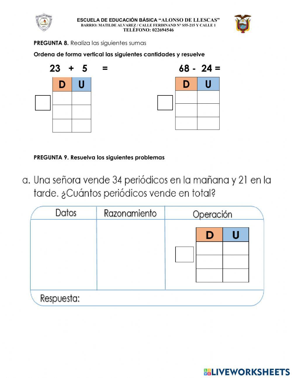 Evaluacion matematica