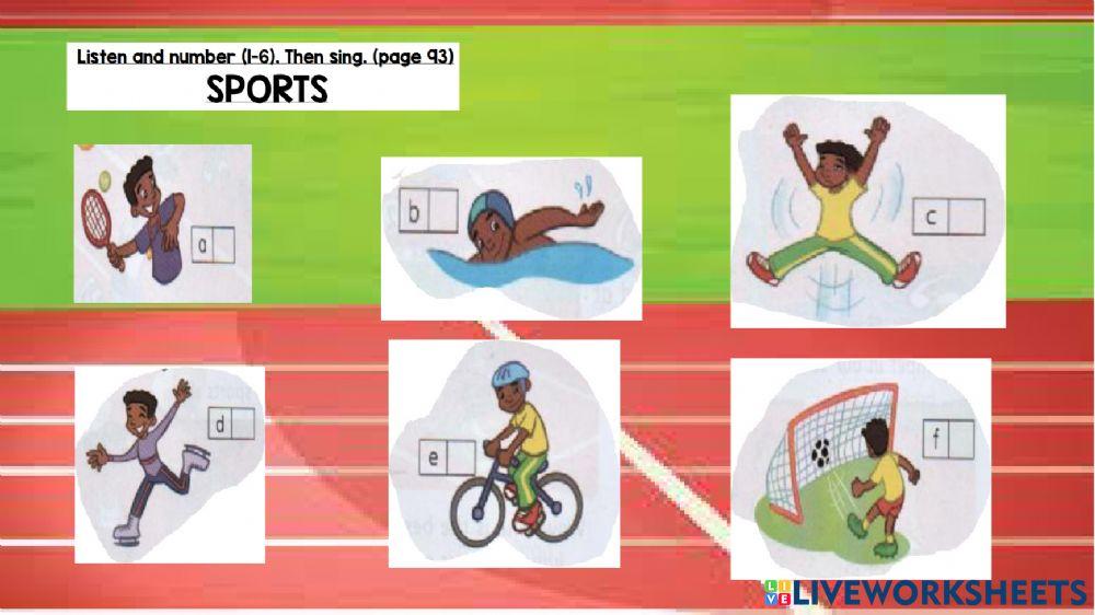 Year 4 Listening -  Sports