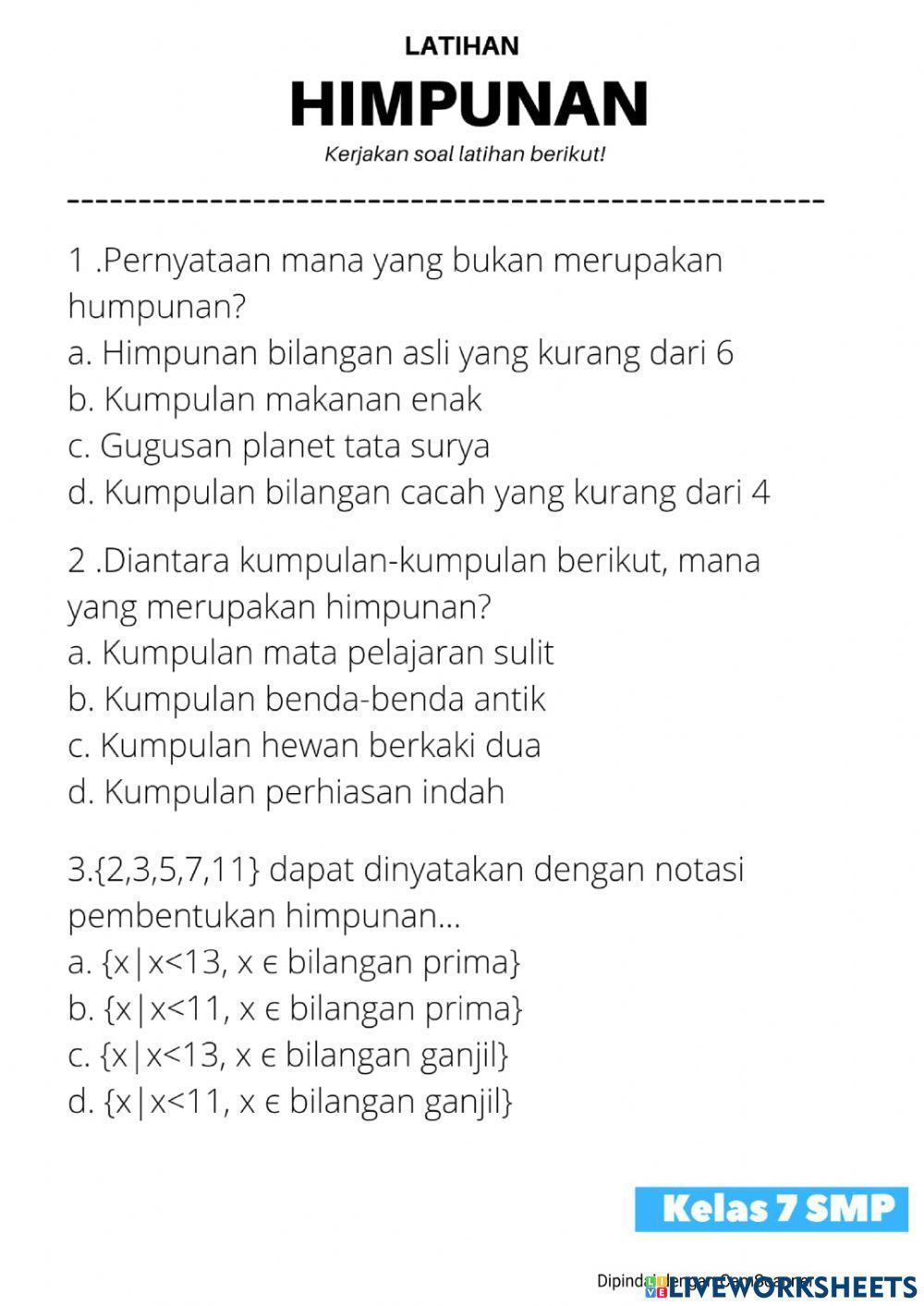 Lkpd himpunan