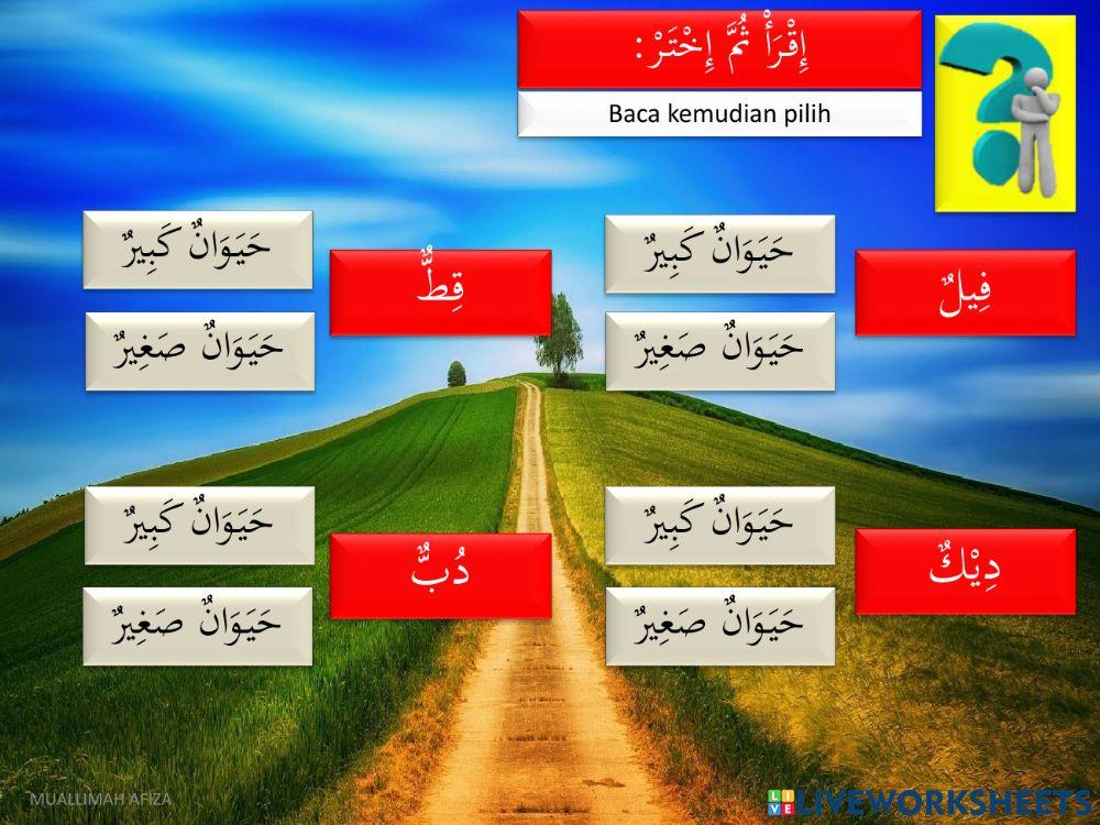 Bahasa arab tahun 5 - Haiwan Besar & Kecil