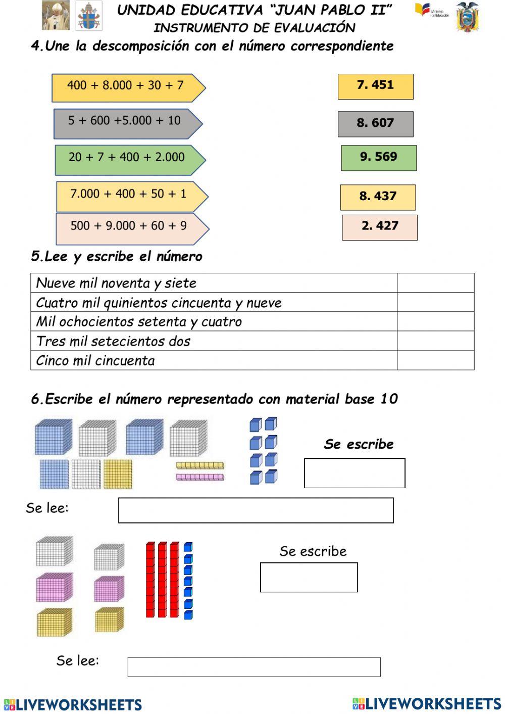 LECCIÓN MATEMÁTICAS