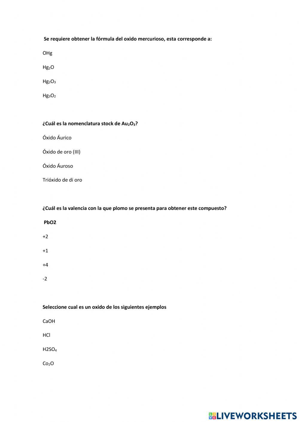 Nomenclatura Química Inorgánica