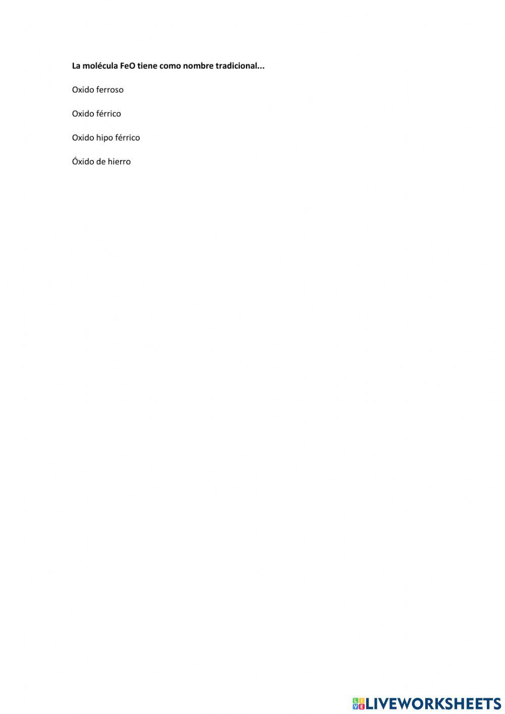 Nomenclatura Química Inorgánica