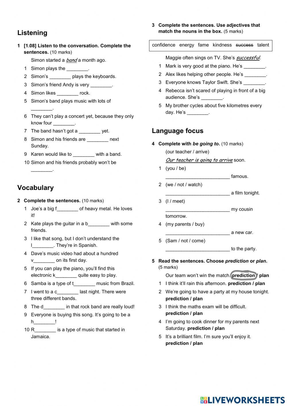 Test 10th form EP2u7