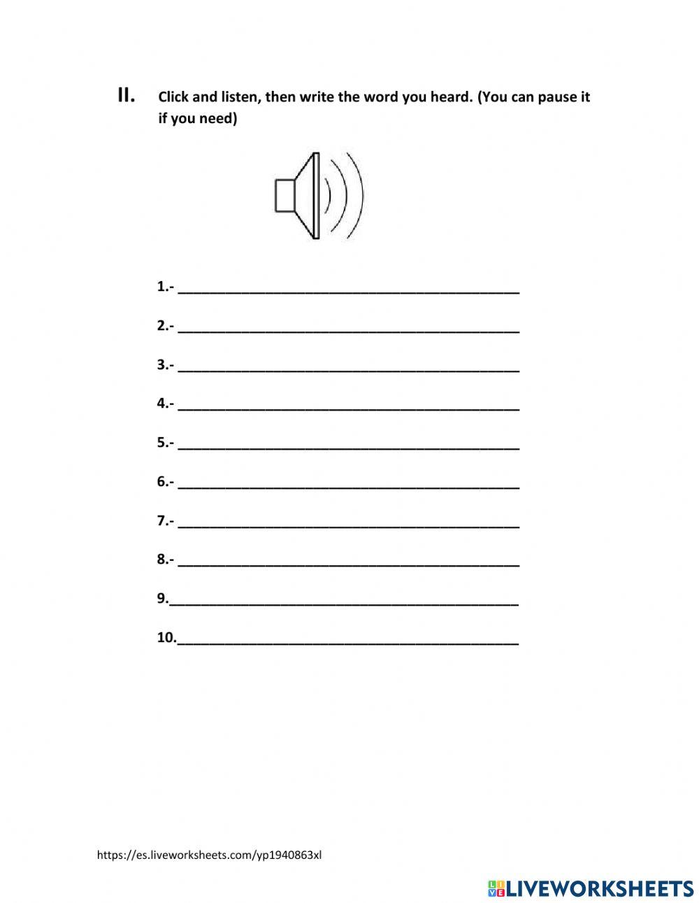 Word Work Diagnostic Exam 3rd grade