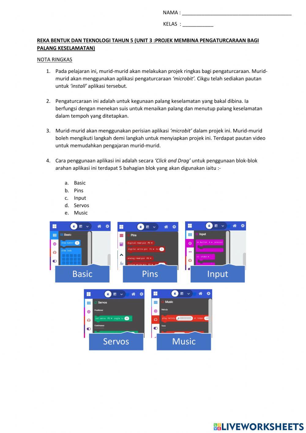 Projek pengaturcaraan palang keselamatan