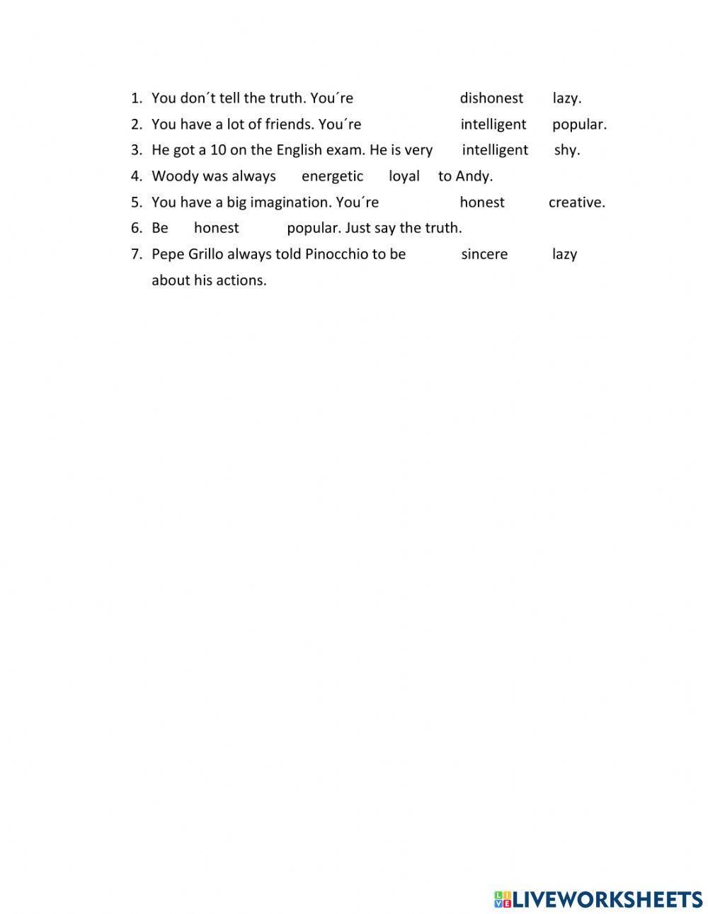 Grammar Diagnostic Exam 4th grade