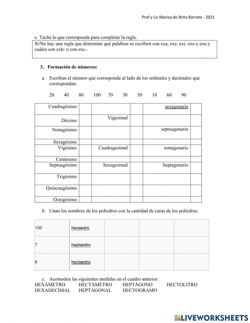 Formación de palabras