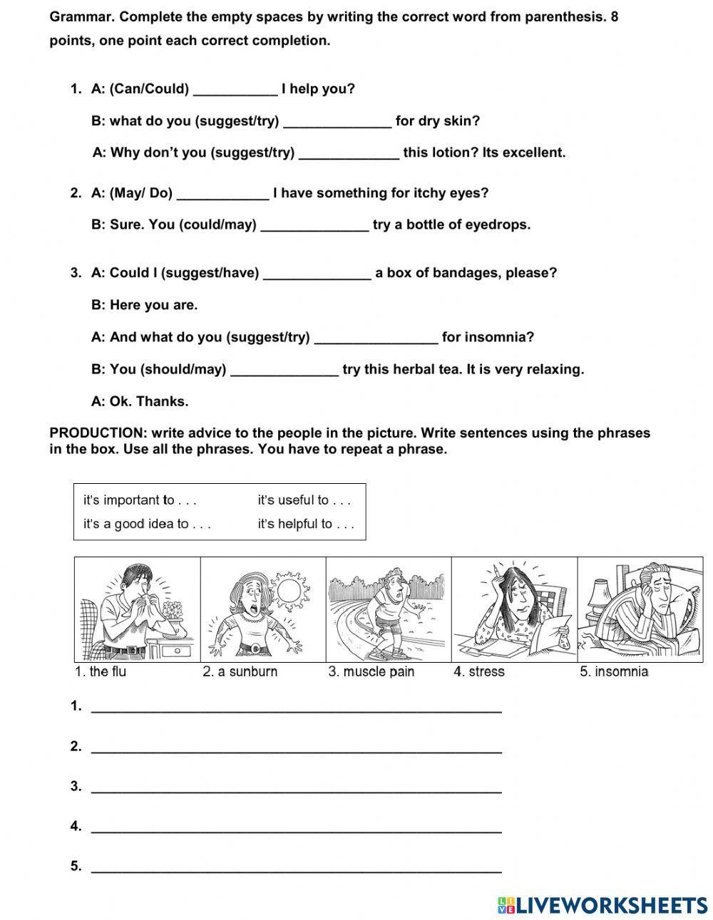 touch Quiz about health 