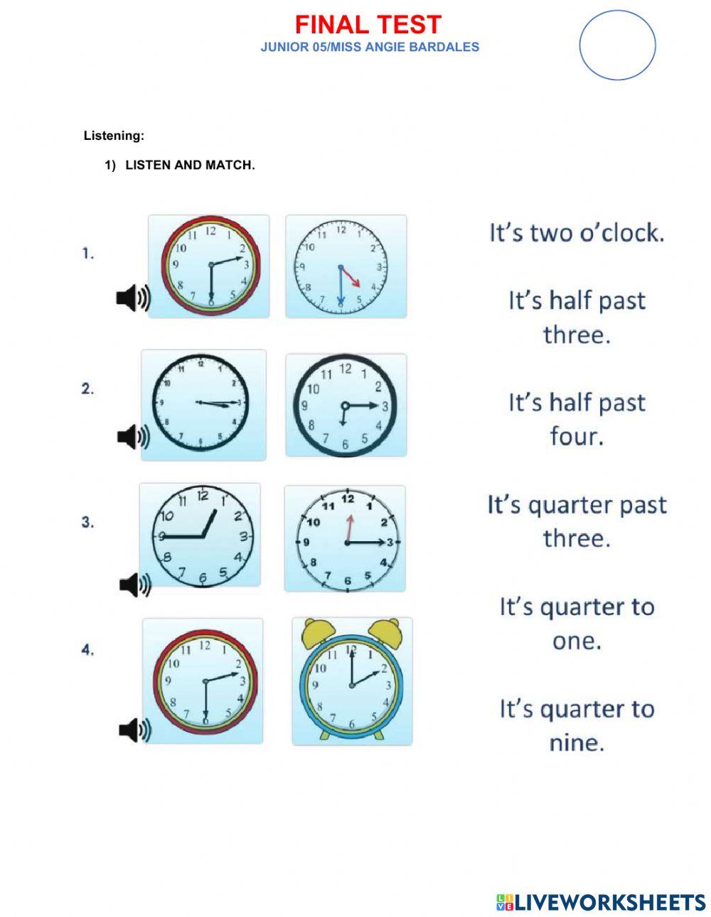 FINAL TEST JUNIOR 05