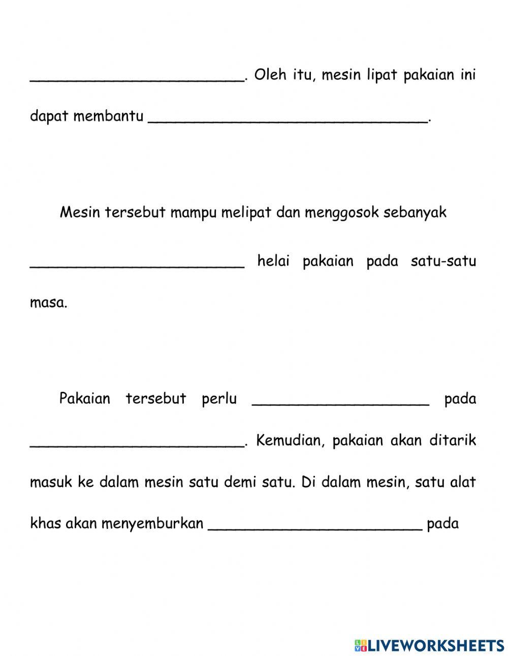 BM Tahun 4 - Unit 18 Mesin Lipat Pakaian
