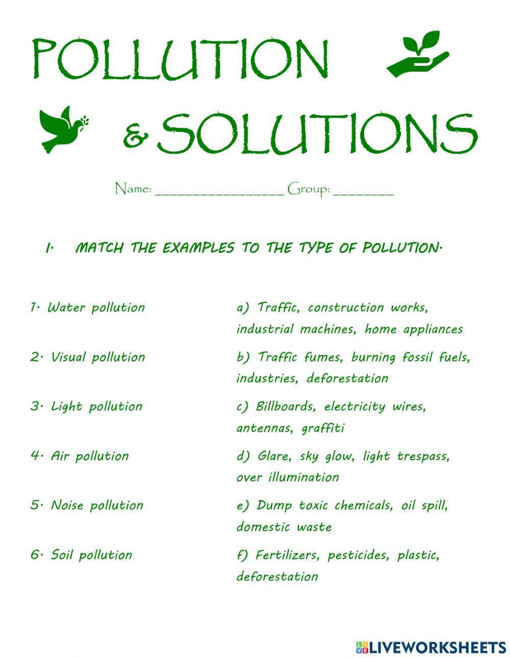 Pollution & Solutions
