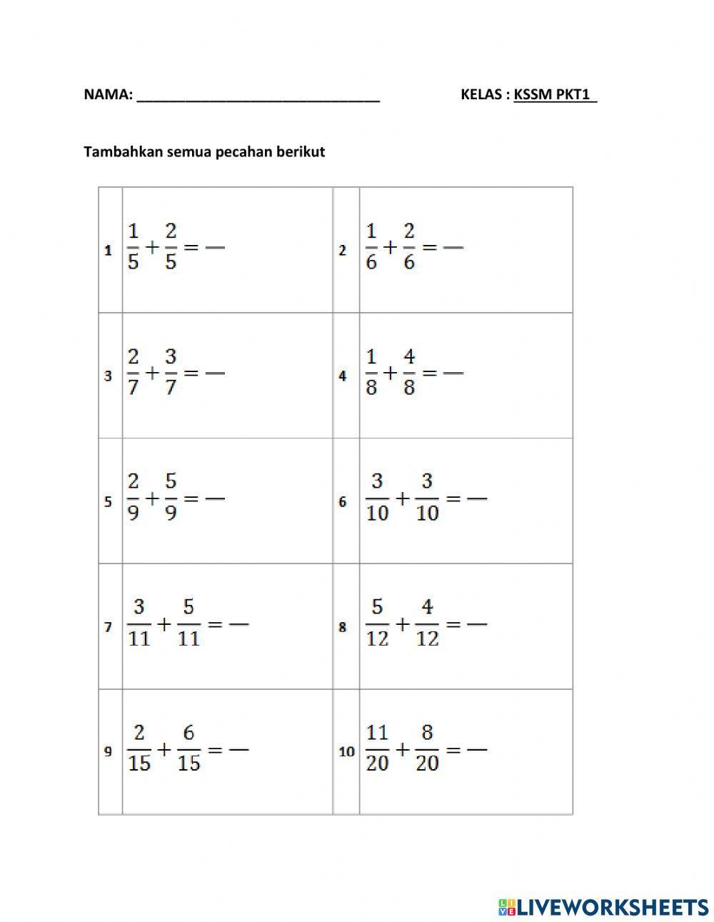Matematik kssm pkt1 28-9-2021