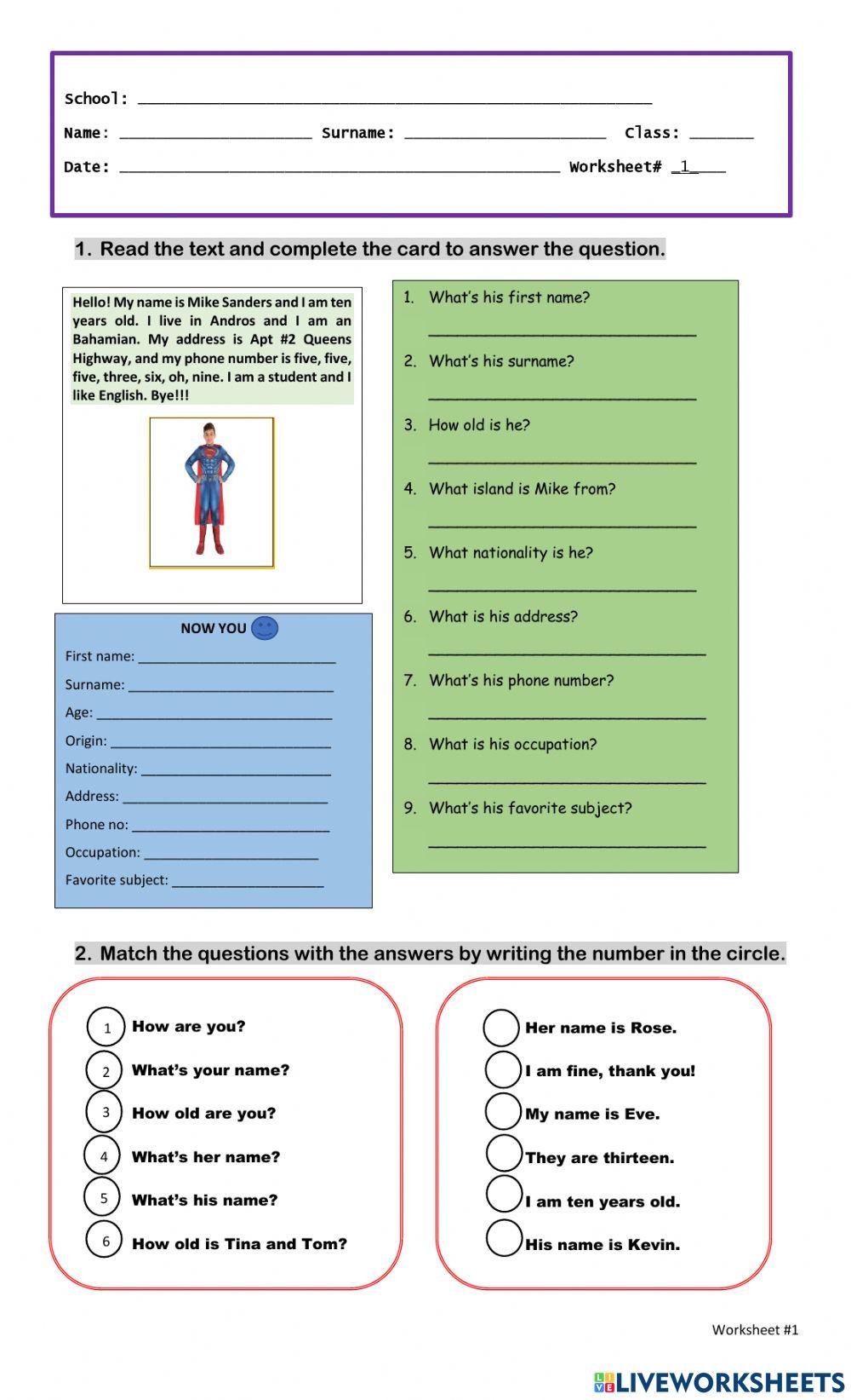 Articulating Personal Information