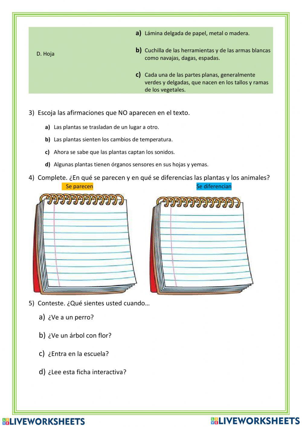 Mis amigas las plantas