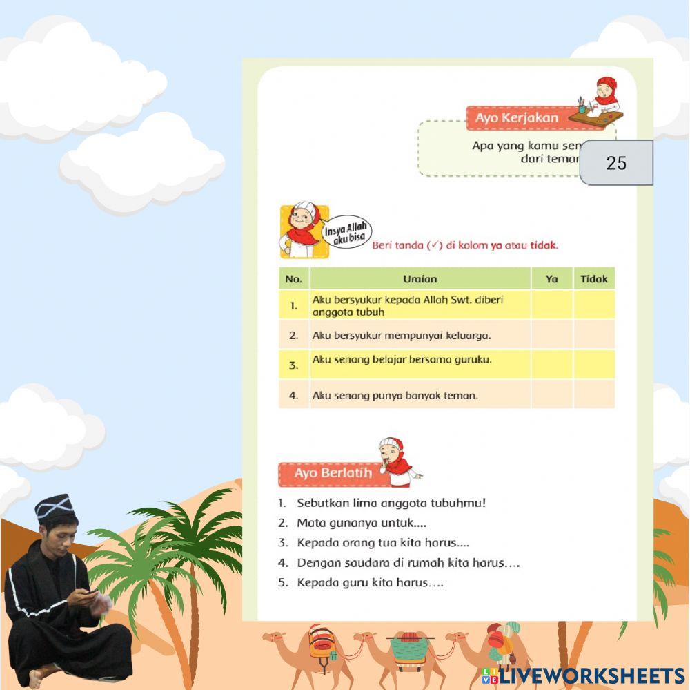 Pai kelas  1 (allah maha esa)