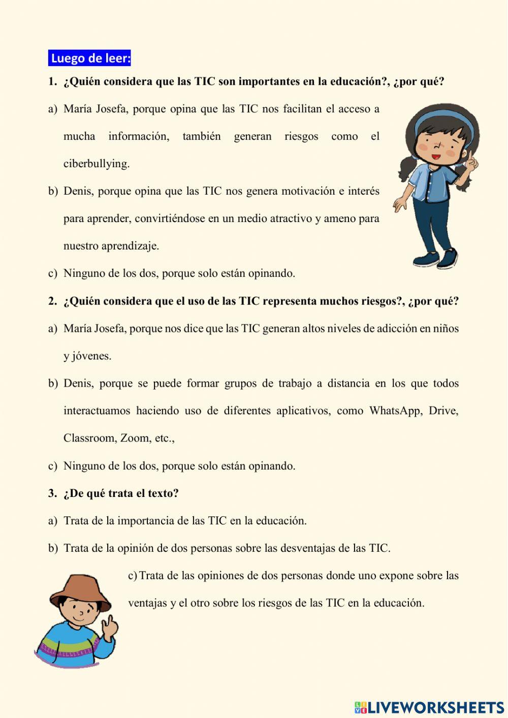 Ventajas y riesgos de las TIC en la educación
