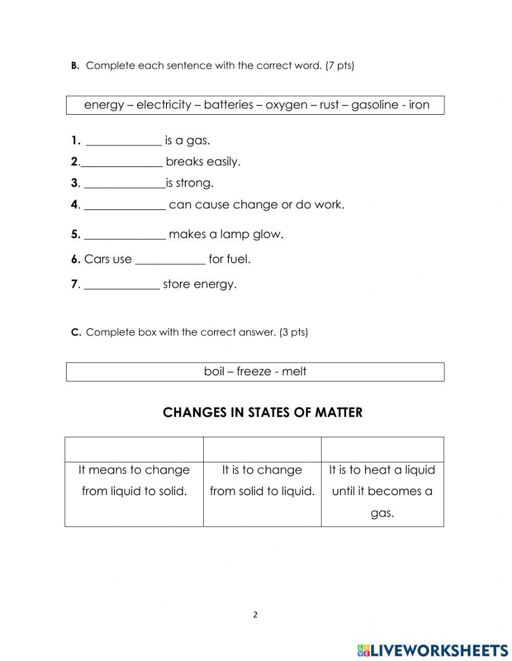 Short Test no.1-2 Grade III Tri