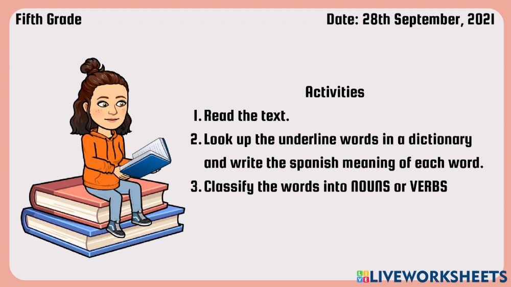 Fifth grade reading comprehension