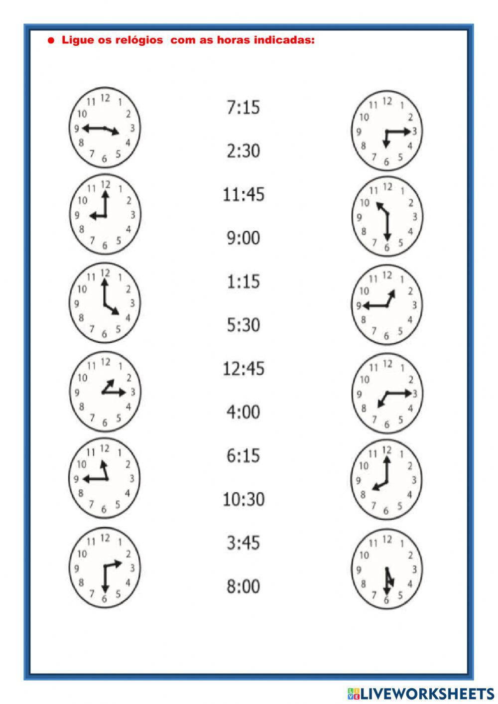 Medida do tempo- hora