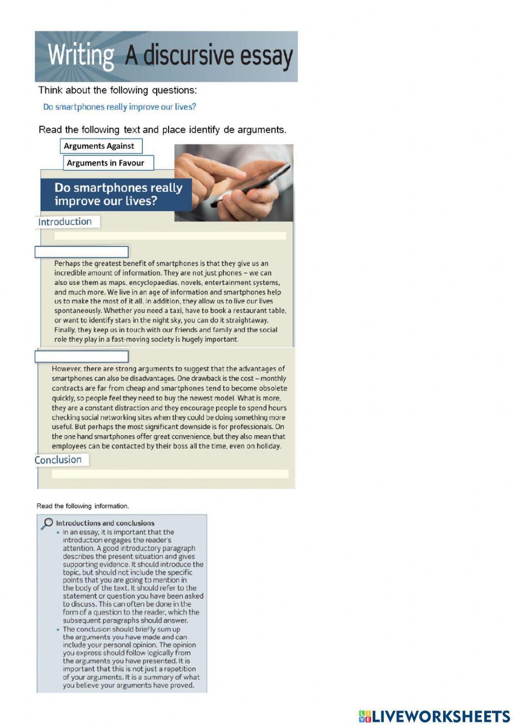 Writing Argumentative Essays