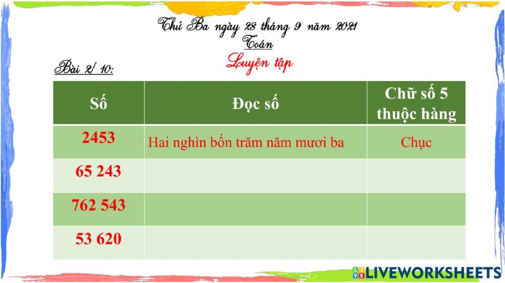 Toán thứ 3 bài 2-10