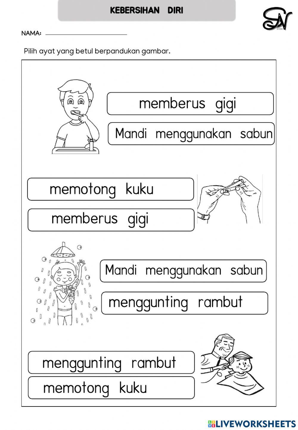 Kebersihan diri dan reproduktif Kebersihan diri dan reproduktif