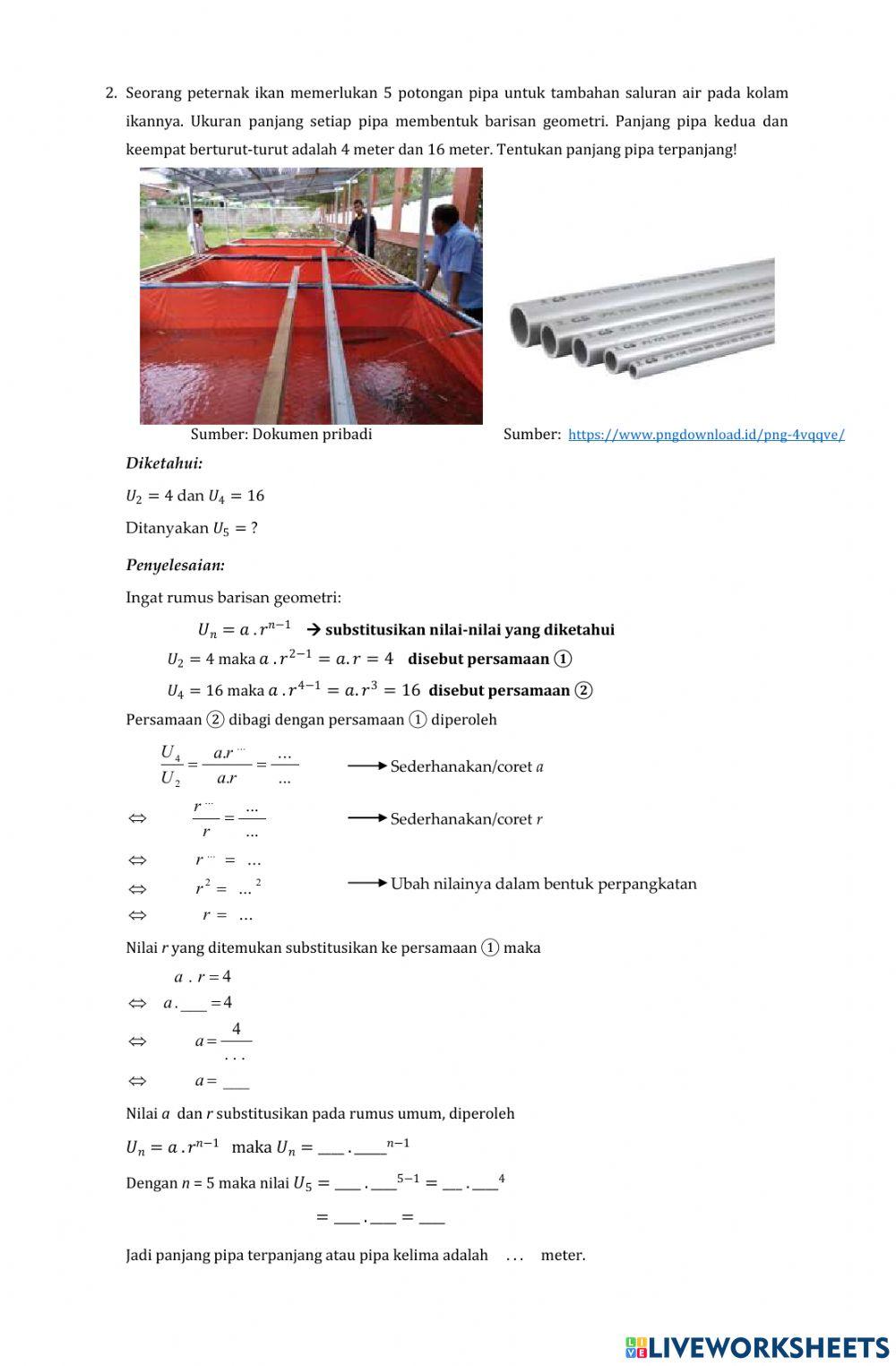 LKPD Barisan Geometri