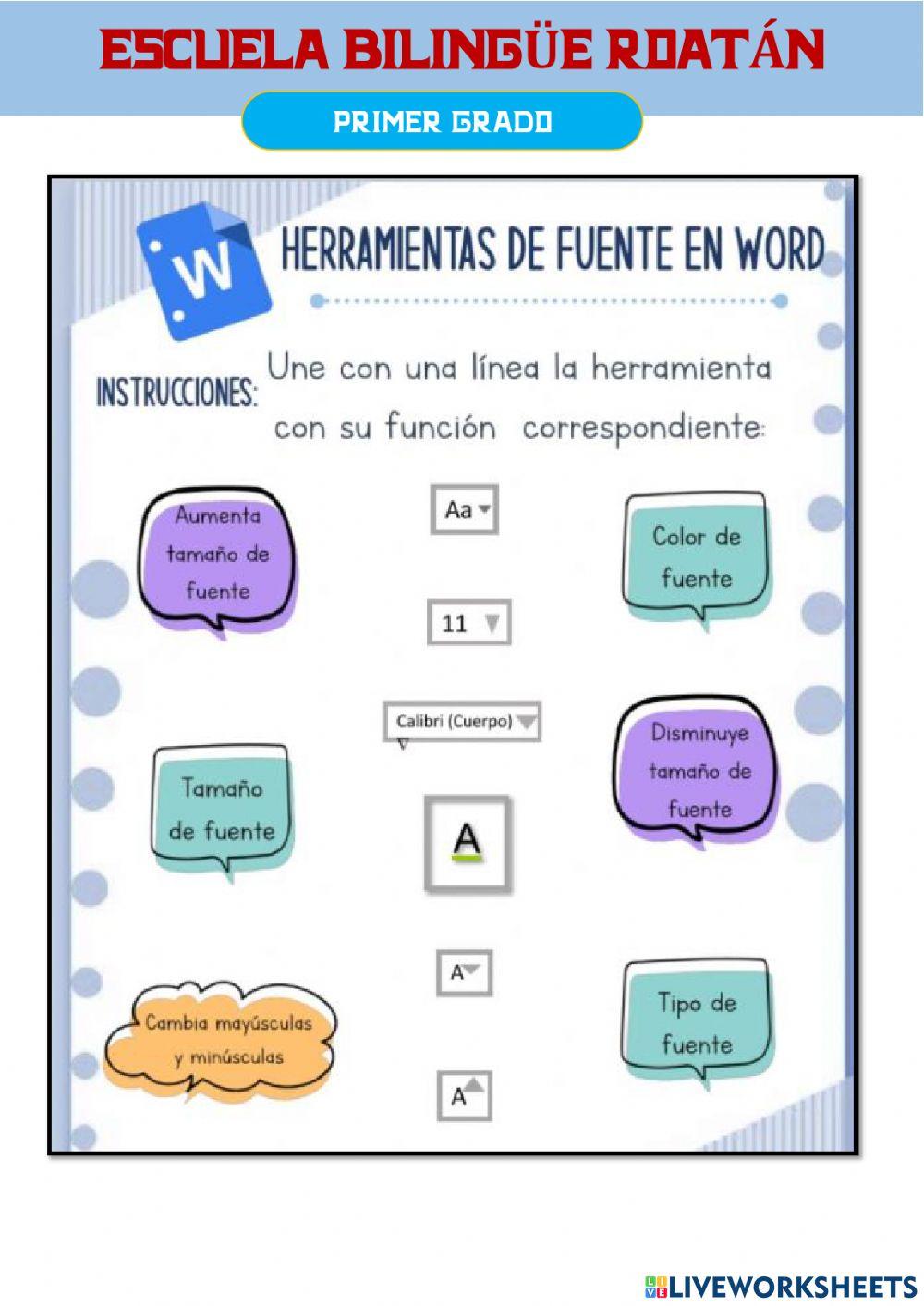 Opciones de formato de texto en Word