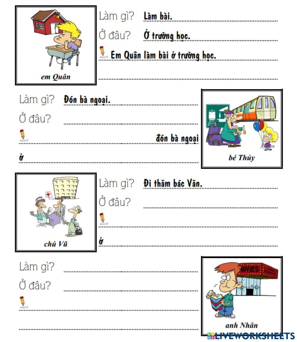 Bài tập ở đâu ?