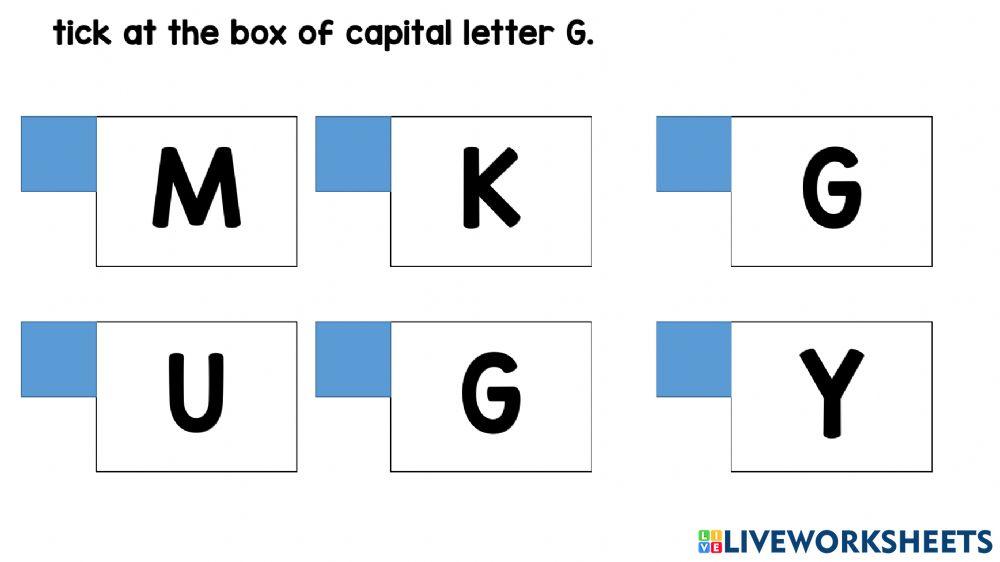 Writing capital letter g & h