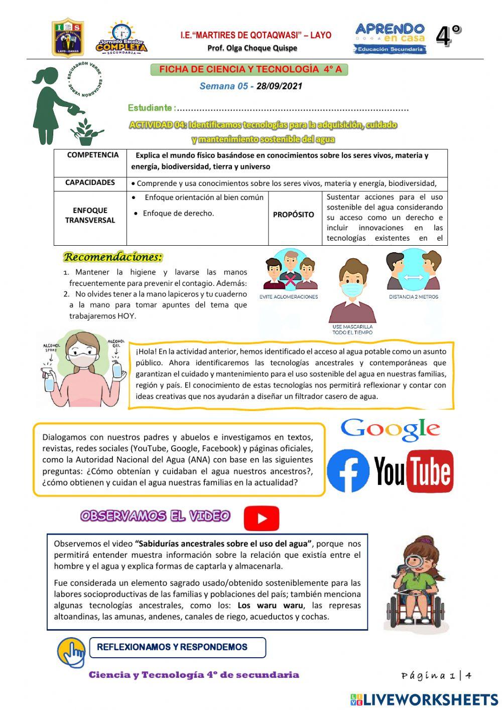 Ficha 4to-28 setiembre