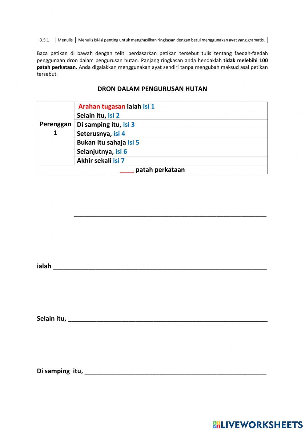 3.5.1 Ringkasan Faedah-faedah Pengunaan Dron dalam Pengurusan Hutan