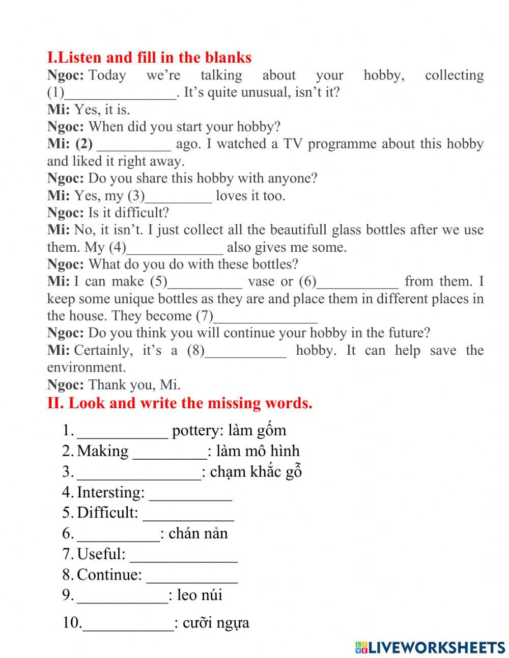 English 7 unit 1 skills 2 1454148 nguy n th s n ca
